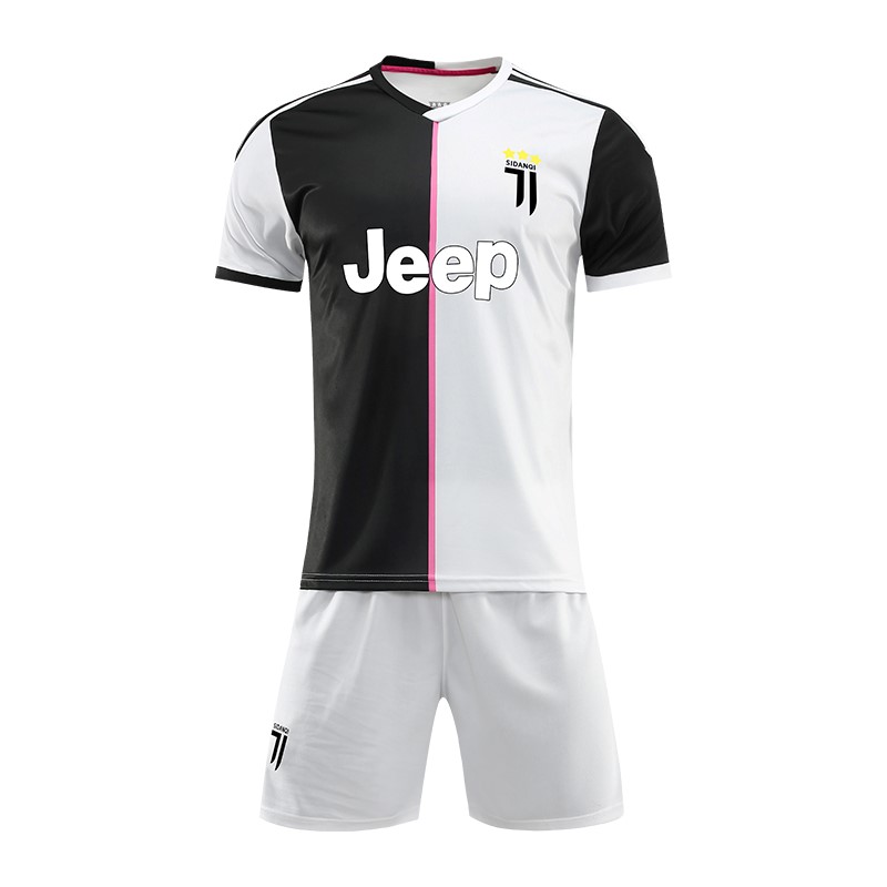 Camiseta Juventus Replica Primera Ropa Niños 2019/20 Blanco Negro